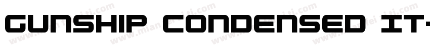 Gunship Condensed It字体转换